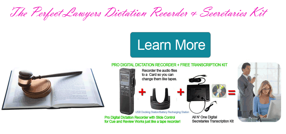 Perfect Lawyers Dictation Machine for all Attorneys Exclusive 